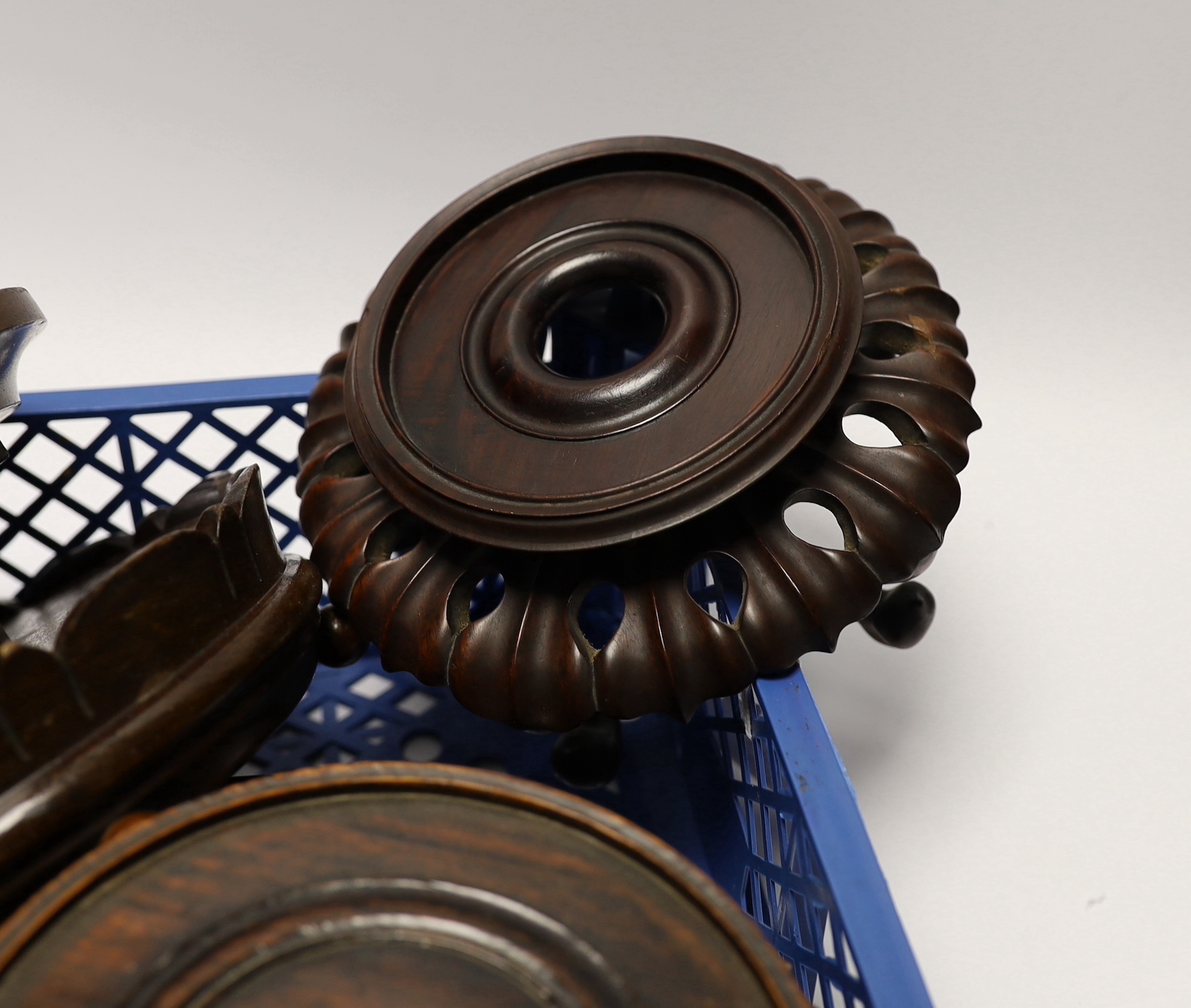 A collection of Chinese hardwood stands